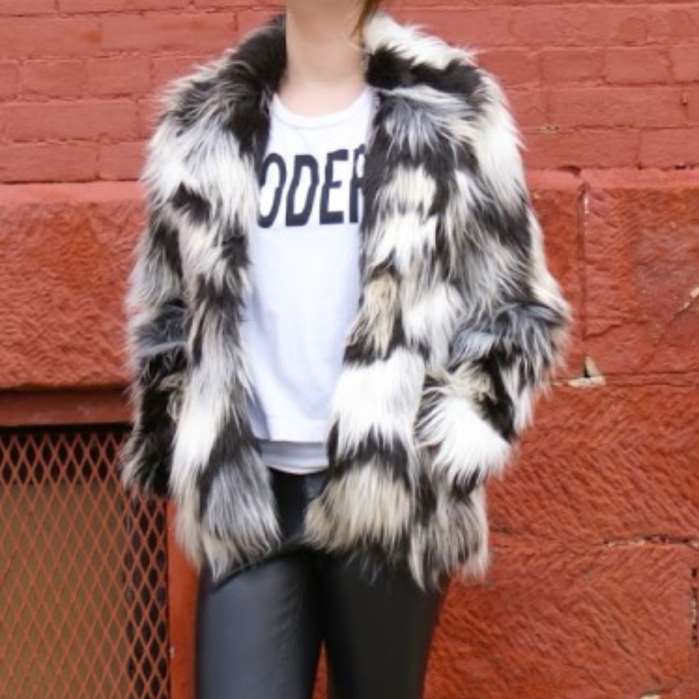 H&M Faux Fur Coat